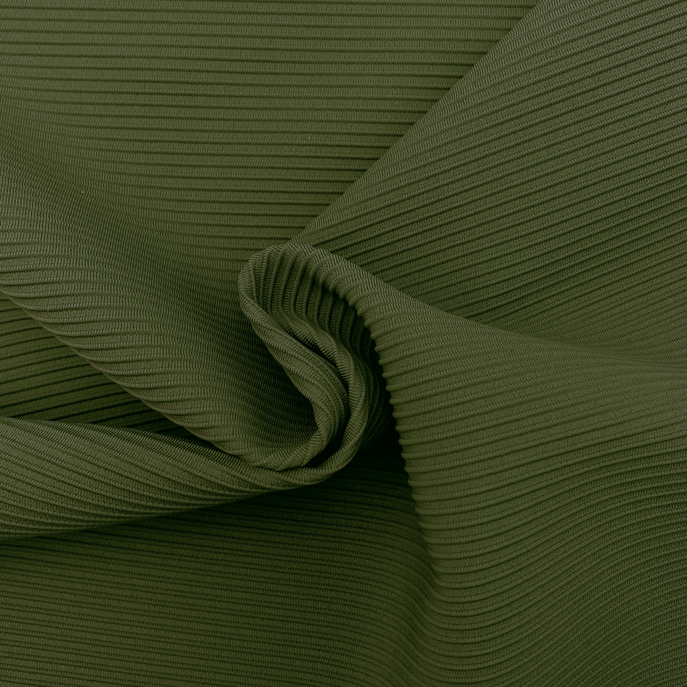 75% Nylon 25% Spandex 270GSM 150cm Kakhi Green Otman Interlock Fabric